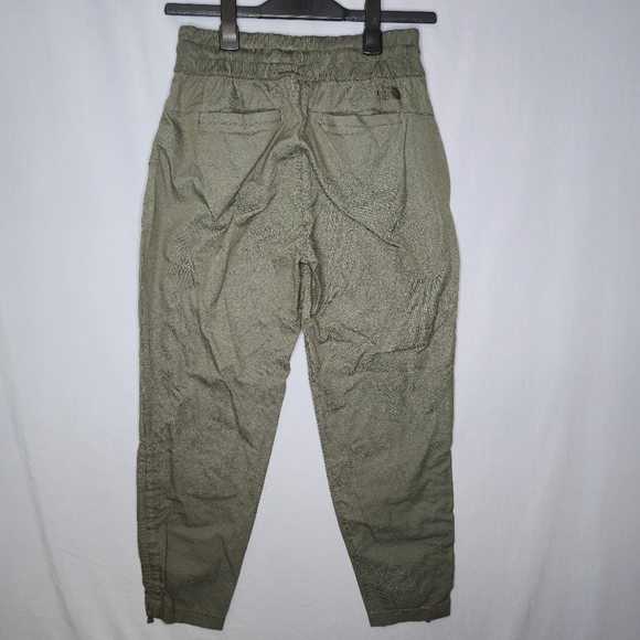 North Face Ladies Pants With Leg Pull Adjustment Olive Size M - Picture 4 of 11